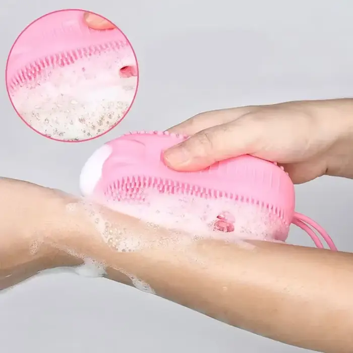 Brosse de Massage Double face pour bain de dossier du cuir chevelu