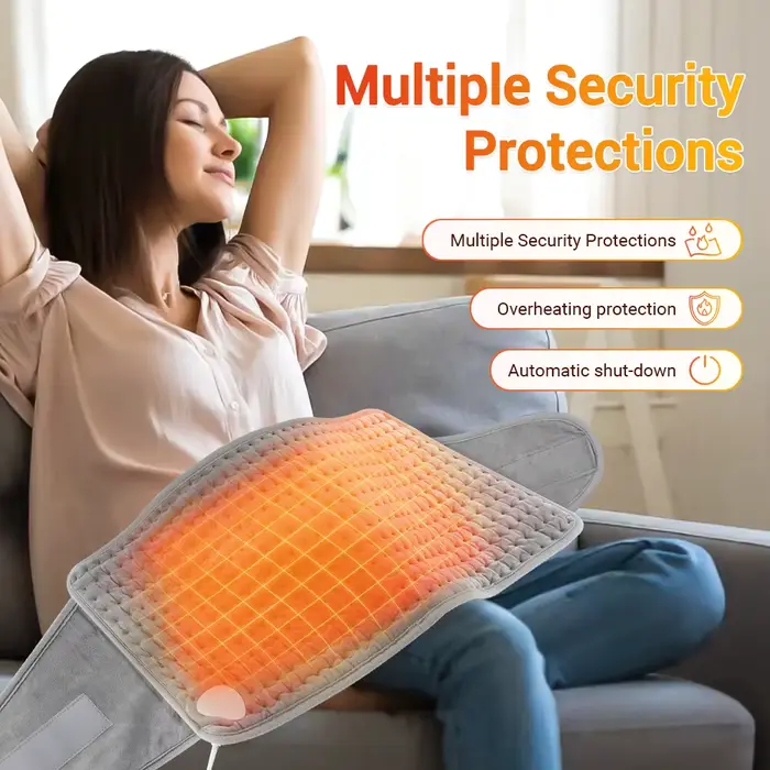 Coussin chauffant électrique physiothérapie couverture thermique contrôle de la température compresse chaude taille dos corps main chauffe-hiver