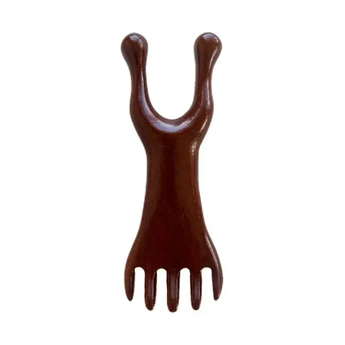 Peigne de massage du cuir chevelu multifonctionnel en forme de corne de cerf