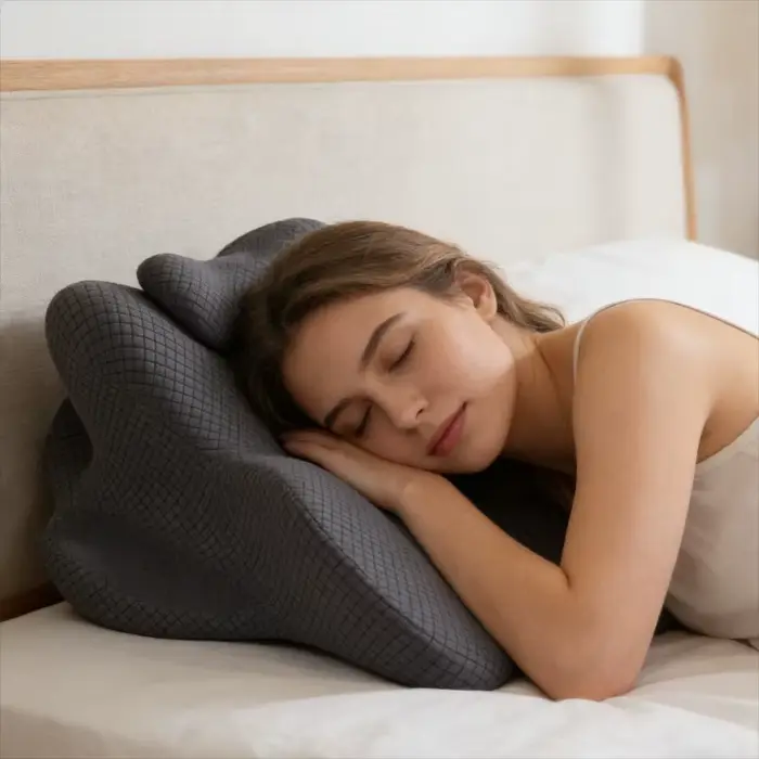 Coussin de positionnement ergonomique et de soutien pour le confort du dos et du cou, soutien cervical et lombaire, coussin de lit adapté