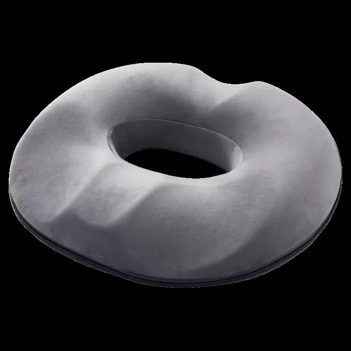Coussin de siège en mousse à mémoire de forme pour soulager la douleur des hémorroïdes et des coccyx – Donut orthopédique au design creux