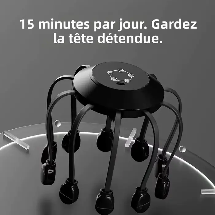 Masseur de tête électrique Octopus à 10/14 griffes