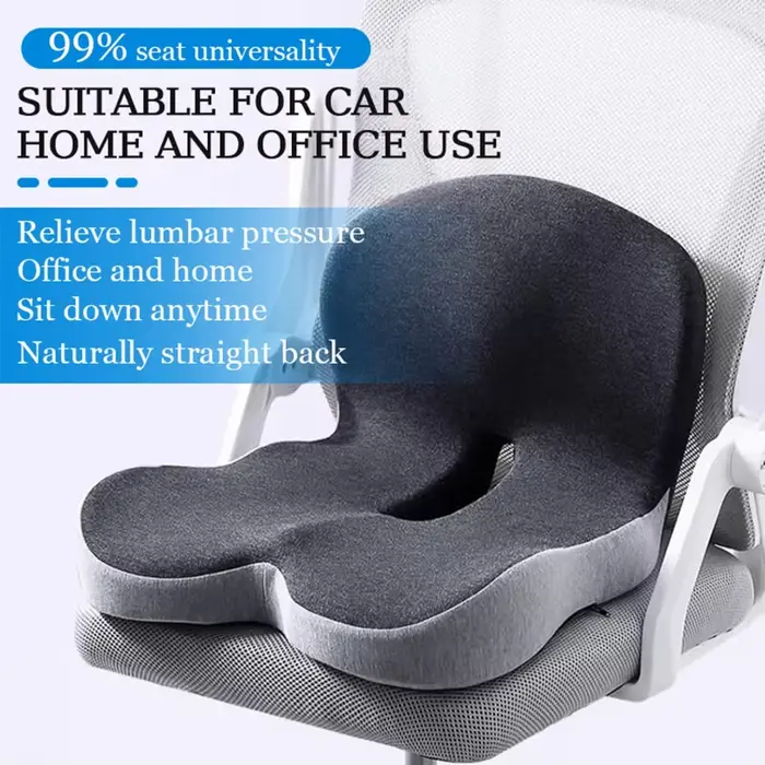 Coussin de siège en mousse à mémoire de forme pour chaises de bureau et conducteurs de camion