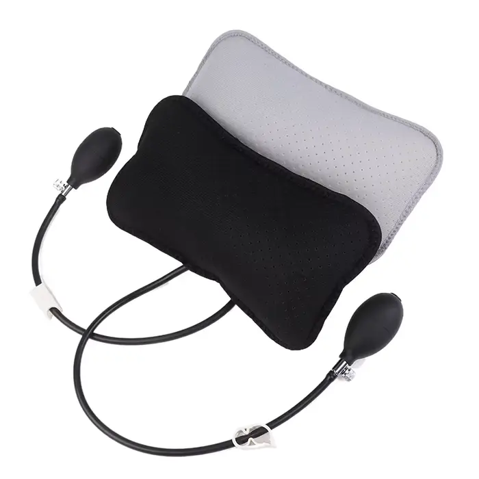 Oreillers conception orthopédique pour soulager les maux de dos Portable cou épaule Posture Massage Correct coussin de soutien lombaire gonflable