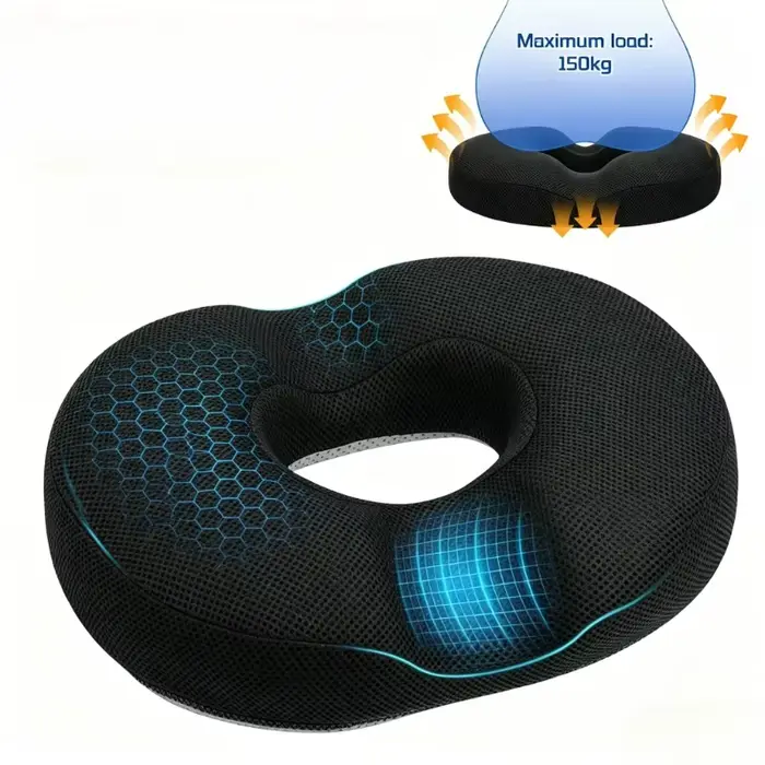 Coussin de siège en forme de donut pour hémorroïdes