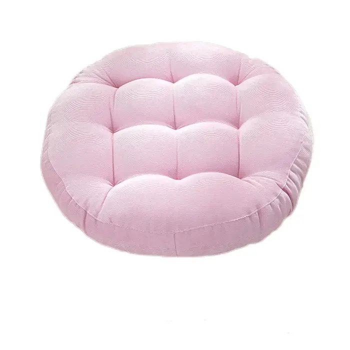 Coussin de sol rond touffeté pour adultes et enfants