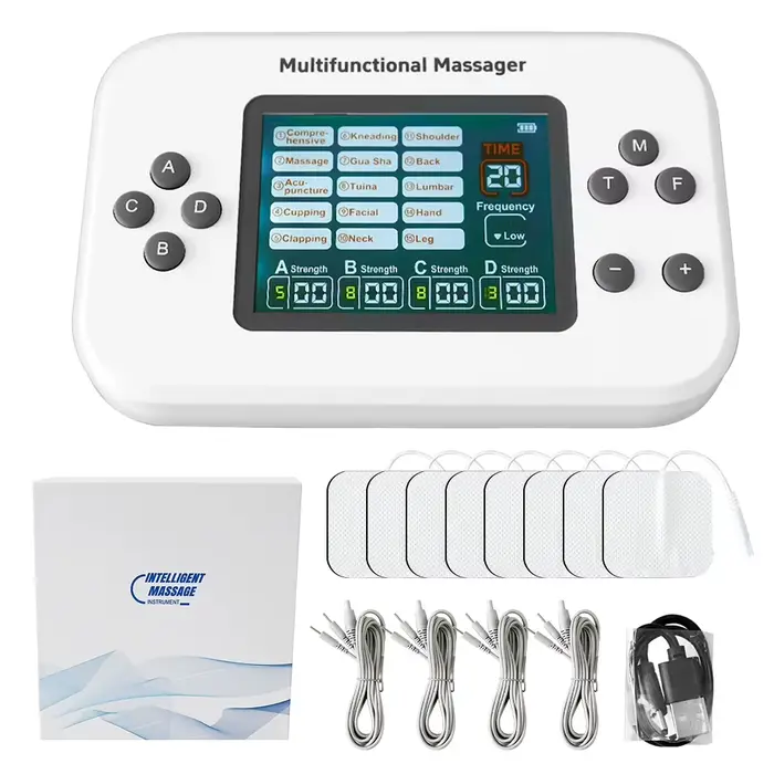Tuhopeta – unité TENS professionnelle, 15 Modes, stimulateur musculaire avec 4 sorties, masseur de p