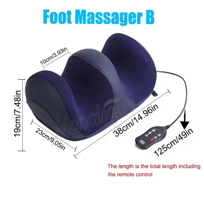 Masseur de pieds électrique de grande taille, pressage à chaud des doigts, rouleau de pétrissage des
