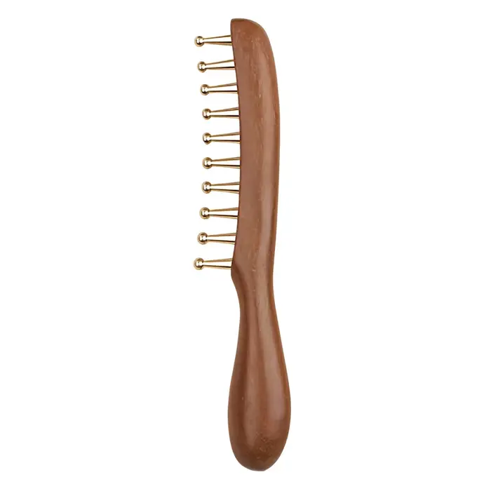 Peigne de massage des méridiens à dix dents, peigne de massage du cuir chevelu, masseur de tête Gua 