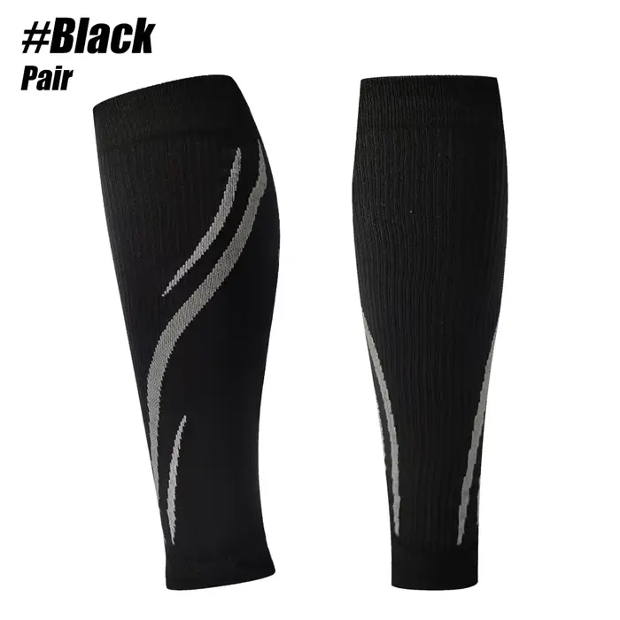 1 paire de manchons de Compression de mollet pour hommes et femmes (20-30 MmHg), chaussettes de Comp