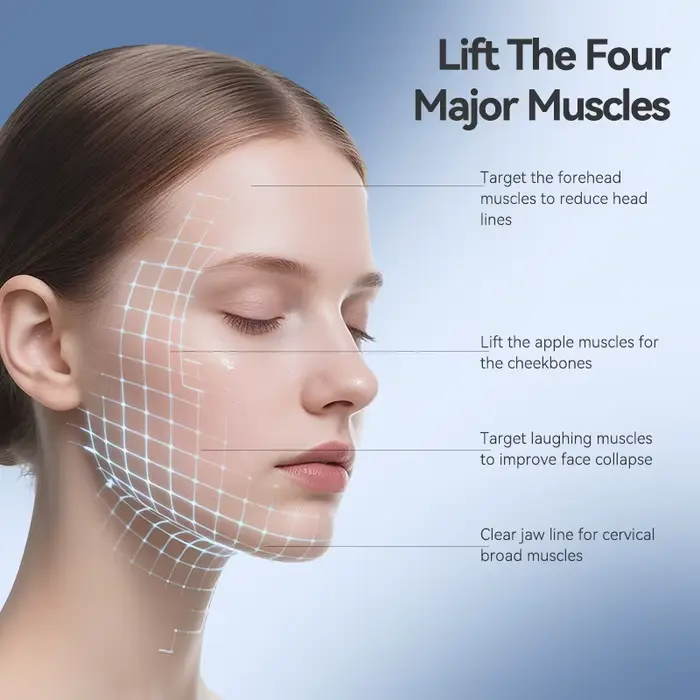 7 types d'appareils de massage facial à effets lumineux