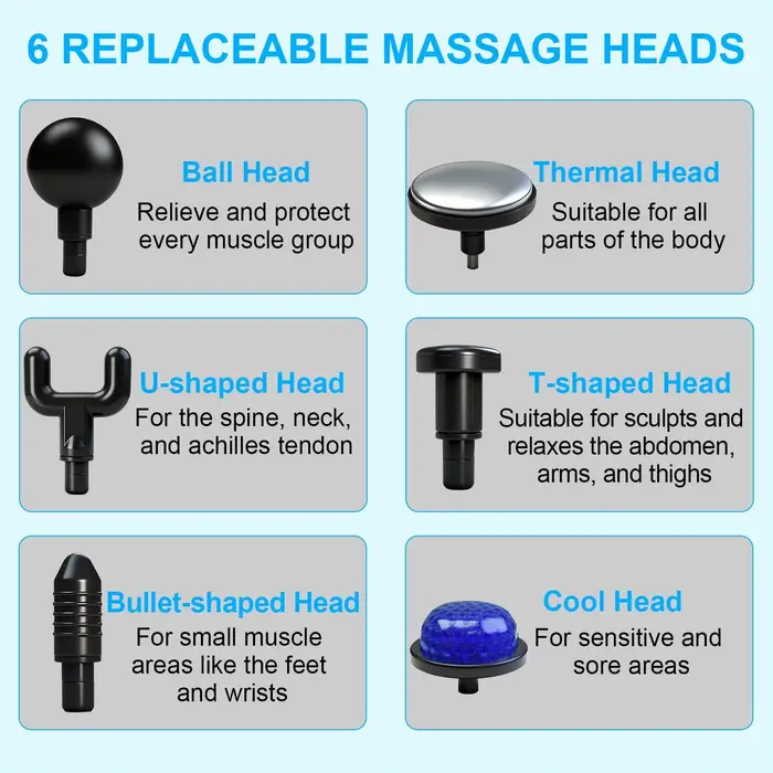 Pistolet de Massage des tissus profonds avec chaleur froide