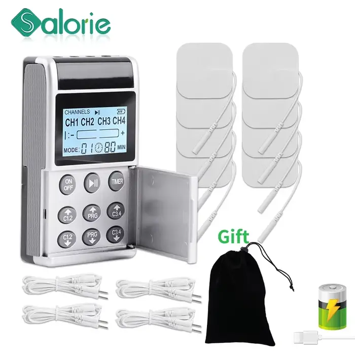 8 électrodes 15 modes EMS Tens dispositif Acupuncture Machine de Massage électrotimulateur d'impulsion appareil