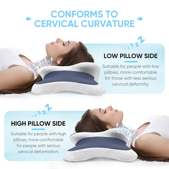 Oreiller cervical en mousse à mémoire de forme
