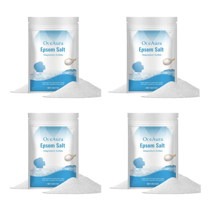 Epsom sel magnésium sulfate hydratant exfoliant pur naturel pieds mains bain corps Relaxation soulagement musculaire détox soins de la peau