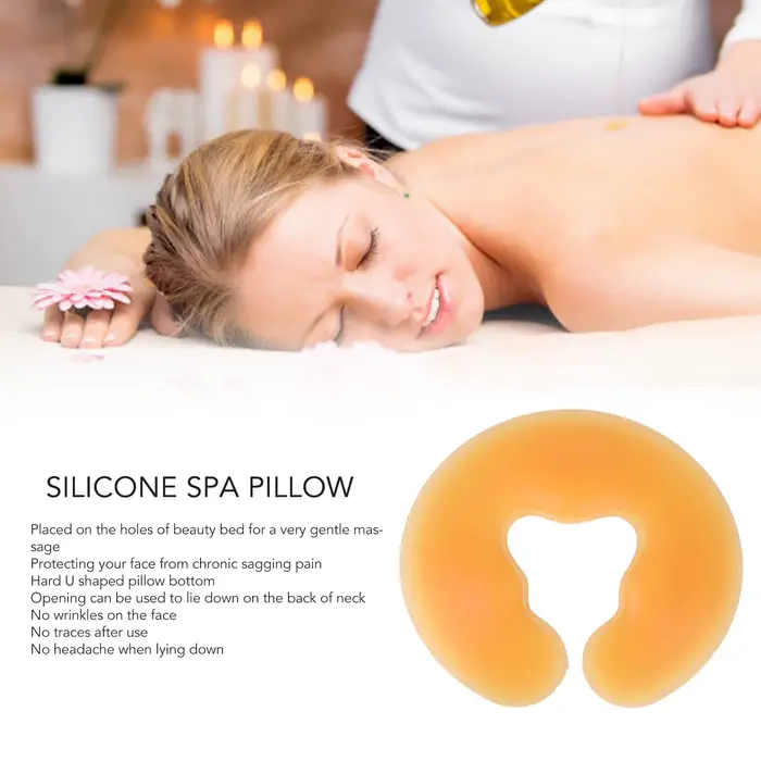 Coussin de Salon de beauté doux Massage visage Relax oreiller Silicone SPA