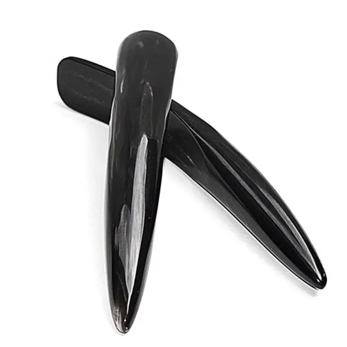 Planche Gua Sha en corne de buffle noire