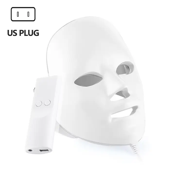 Masque facial LED à 7 couleurs, masque de beauté LED pour le rajeunissement de la peau, appareil de