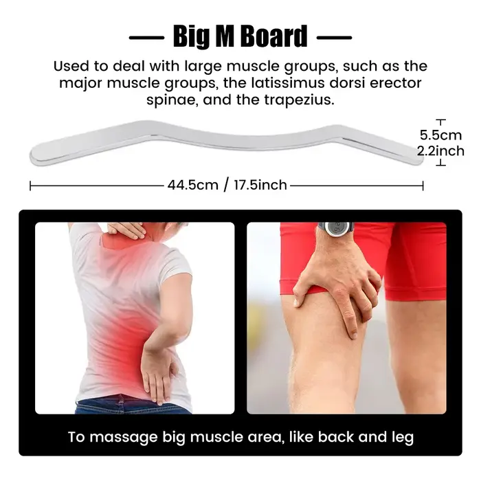 Outil de Massage de grattage Gua Sha en acier inoxydable, outils Guasha IASTM, aide à soulager les M
