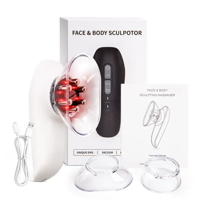 Appareil de massage électrique anti-cellulite EMS pour l'abdomen, forte aspiration, massage des tiss