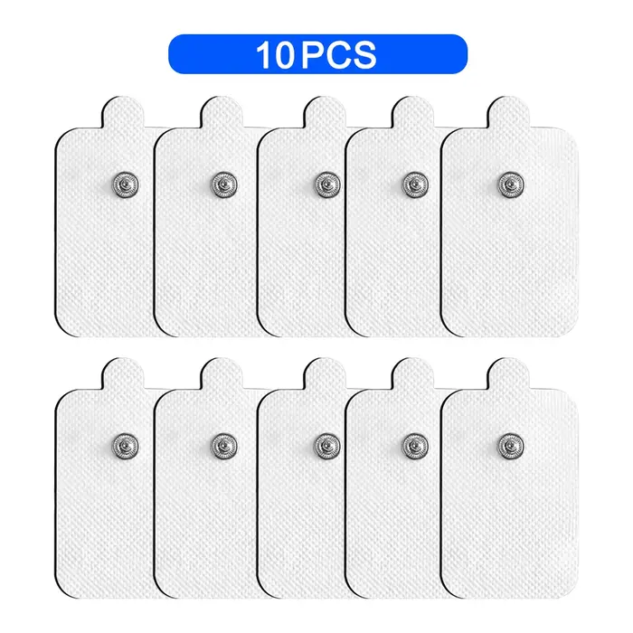 Électrodes en gel TENS auto-adhésives en tissu non tissé pour machine de massage corporel relaxant, 