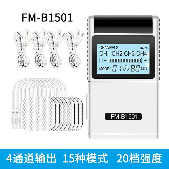 Masseur d'impulsions électronique FM-B1501, stimulateur musculaire TENS EMS, Instrument de physiothé