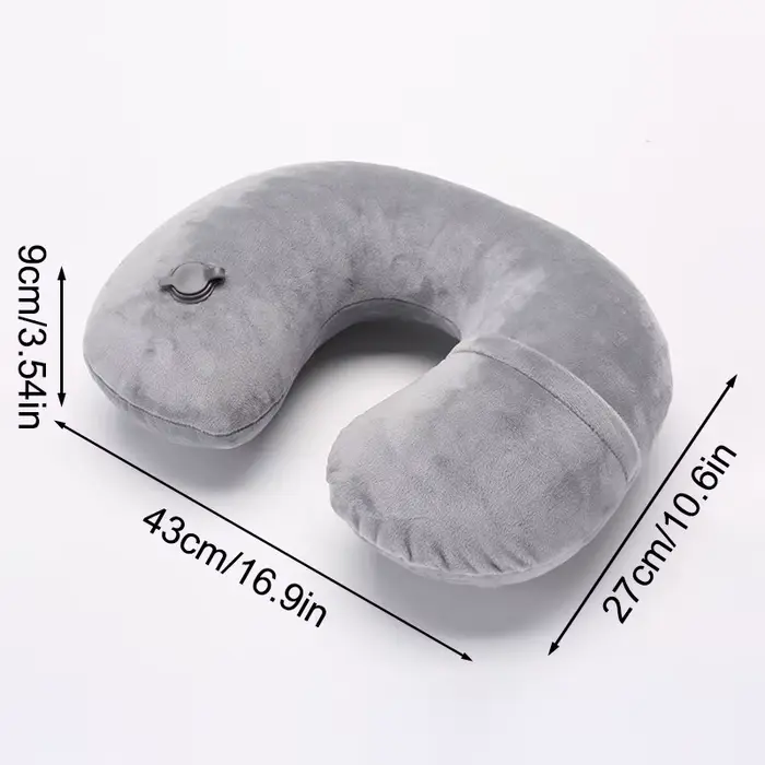 Oreiller de voyage gonflable Portable en forme de U
