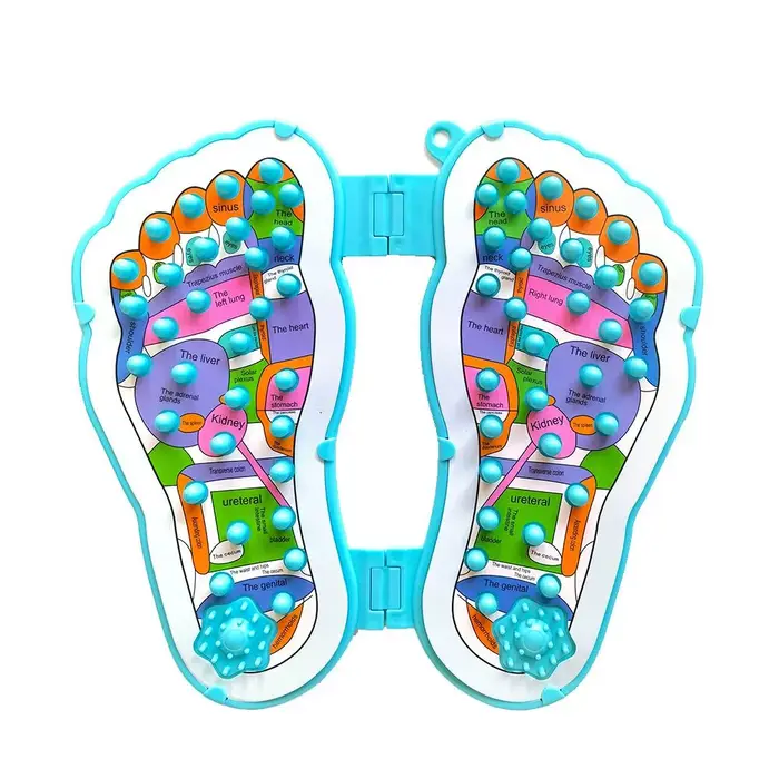 Tapis de massage des pieds par acupression et réflexologie, masseur plantaire à pression des orteils