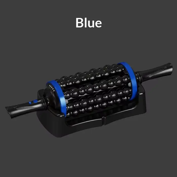 Masseur à percussion roulant rechargeable avec 72 points de massage, rouleau manuel avec base pour l