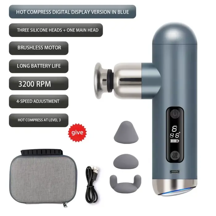 Nouveau pistolet de Massage moteur sans brosse Percussion tissus profonds électrique Portable masseu