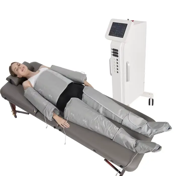Machine professionnelle de drainage lymphatique de pressothérapie de stimulateur musculaire d'ems 3 en 1