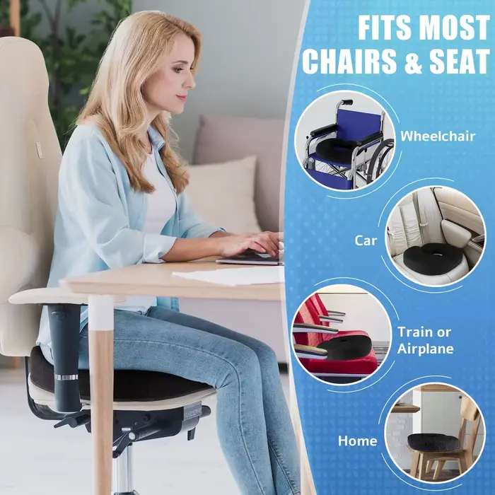 Coussin en forme de donut pour hémorroïdes et coccyx – pour soulager la douleur – sciatique