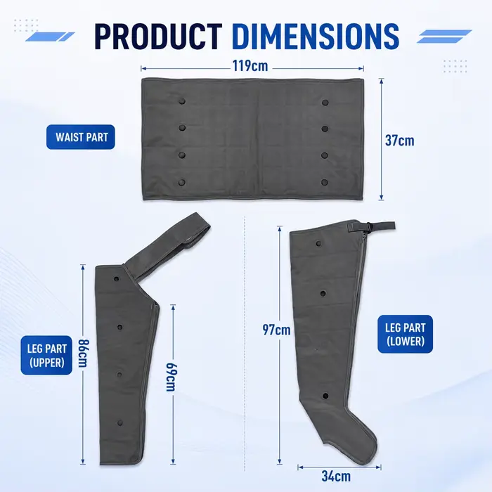 Ohio eur de jambes et de pieds à compression d'air
