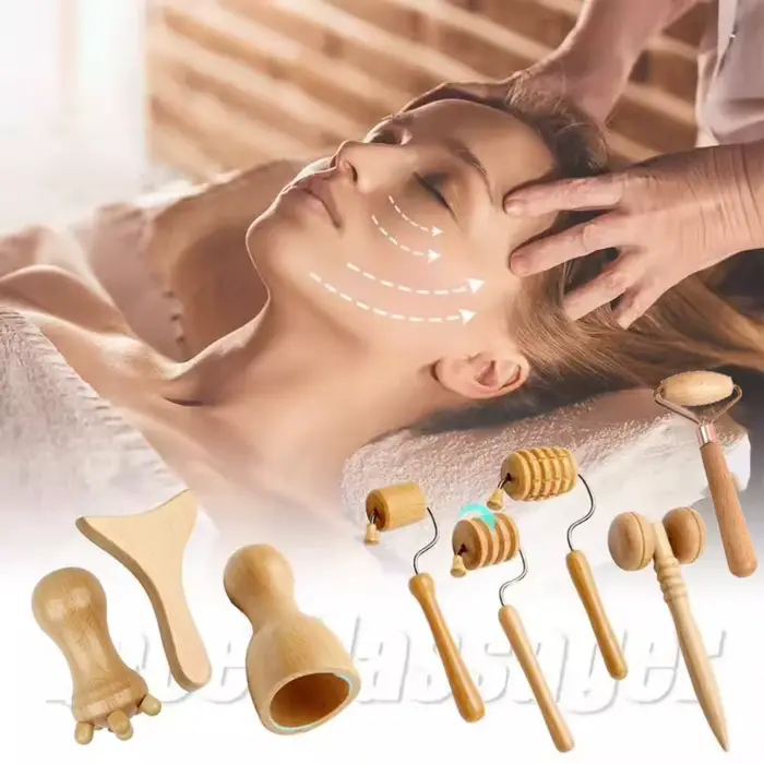 Masseur de Spa en bois pour le visage