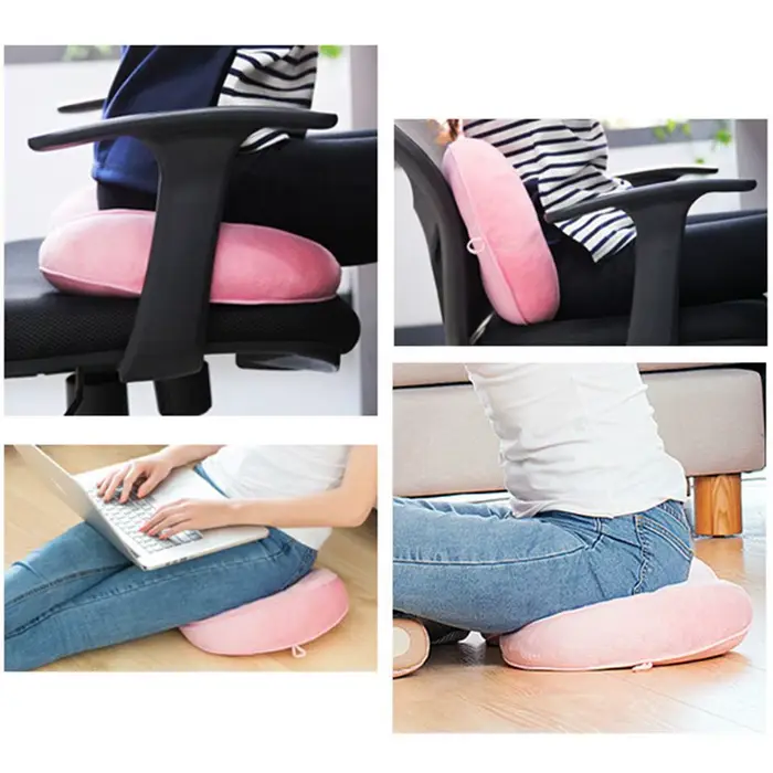 Coussin orthopédique multifonction double confort en mousse à mémoire de forme pour le bassin