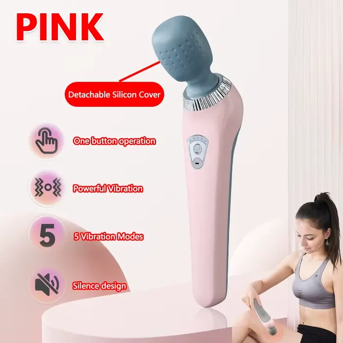 Pistolet de Massage portatif, masseur Portable Rechargeable par USB pour le cou, le dos, les jambes,