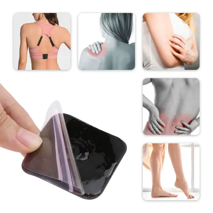 Électrode Tens de physiothérapie ​ Coussinets Gel conducteur thérapeutique pression d'impulsion électrique Compex stimulateur musculaire patchs de Massage