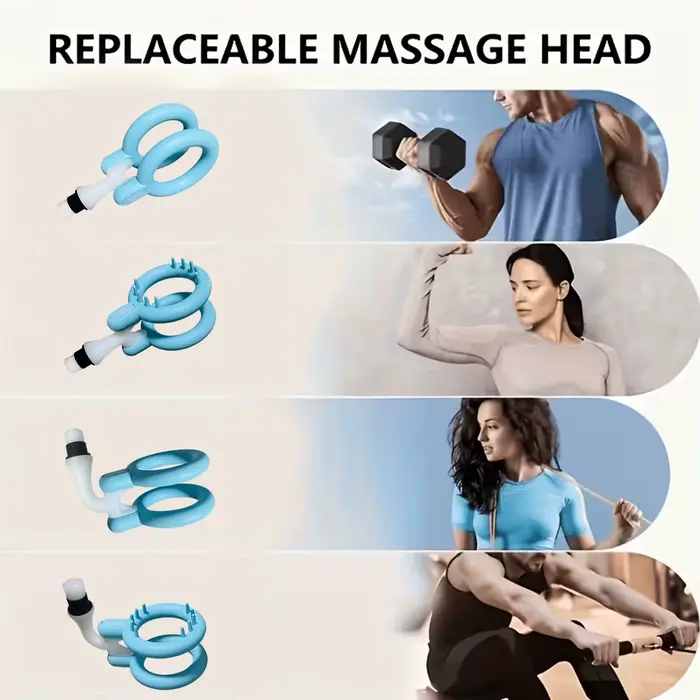 Têtes d'attache pour pistolet de massage pour axe de 12-19 mm