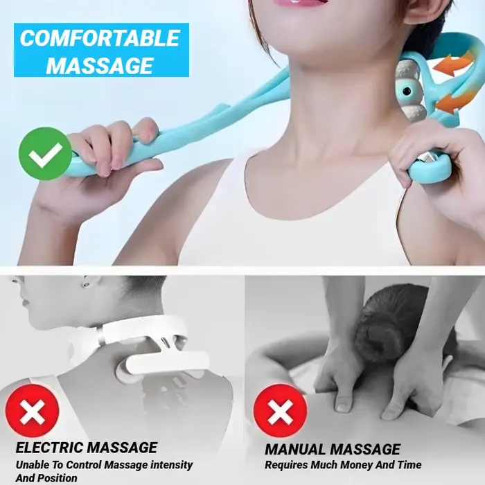 Massage des épaules et du cou de la vertèbre cervicale