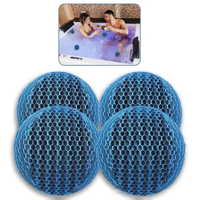 Absorbeur d'écume pour jacuzzi, éponge absorbant l'huile, boules d'écumoire, nettoyeur de Spa et de piscine réutilisable, dissolvant de protection solaire, boule d'écume