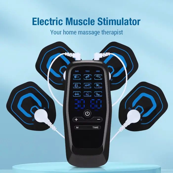 Appareil de massage numérique TENS EMS avec 9 modes et 30 niveaux