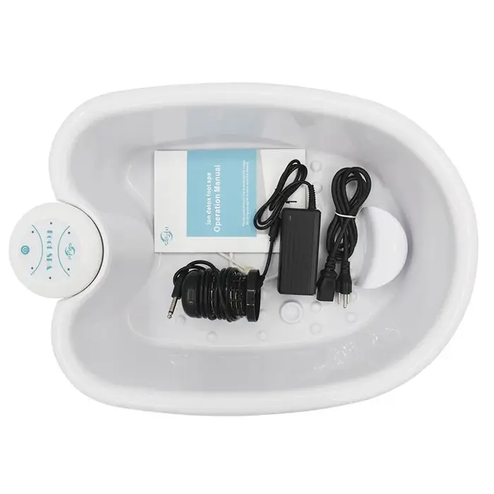 Masseur de Spa ionique désintoxique pour bain de pieds, avec bassin, détoxificateur ionique, nettoyage, favorise la Circulation sanguine, tableau de soins aquatique