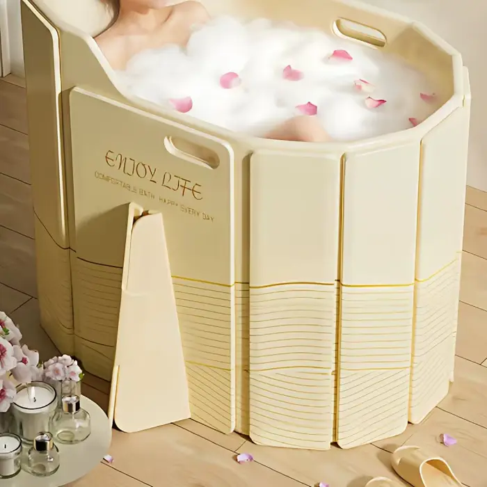 Bain à remous pliable pour adultes