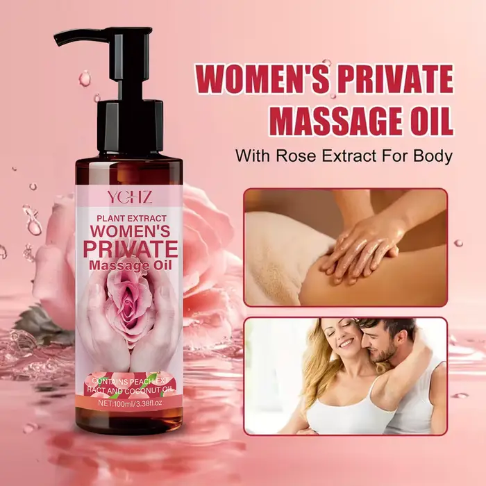 Huile de massage intime pour femmes - Parfum longue durée