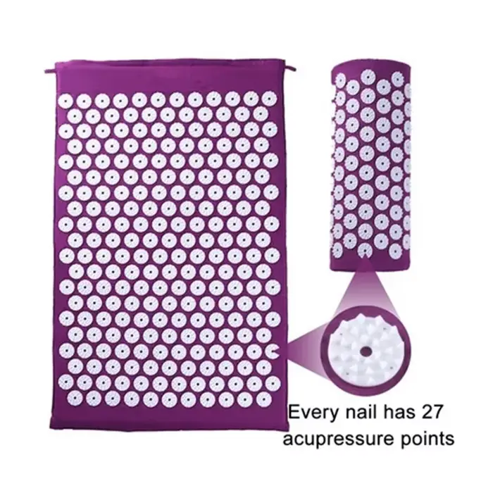 Tapis de massage et coussin d'acupression pour yoga et Pilates