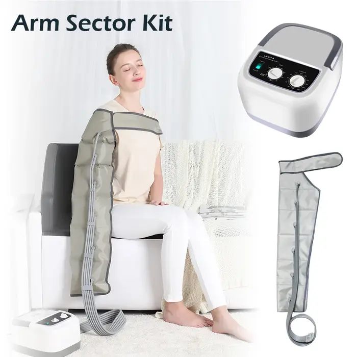 Machine pneumatique de pression d'onde d'air de taille de bras de thérapie de Massage des pieds de jambe de Compression