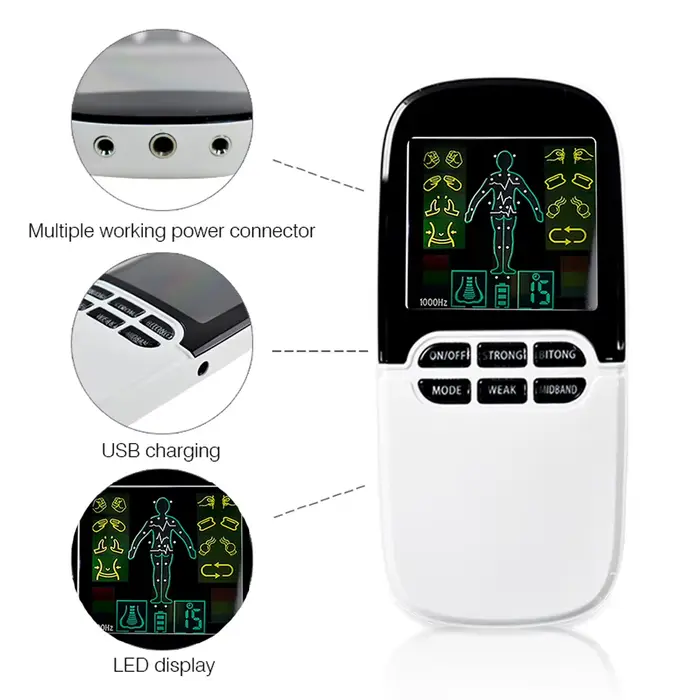 Masseur Ems Tens Machine Stimulateur Musculaire Électrique Dispositif De Thérapie à Basse Fréquence Relax Électrodes de Soulagement de la Douleur Corporelle