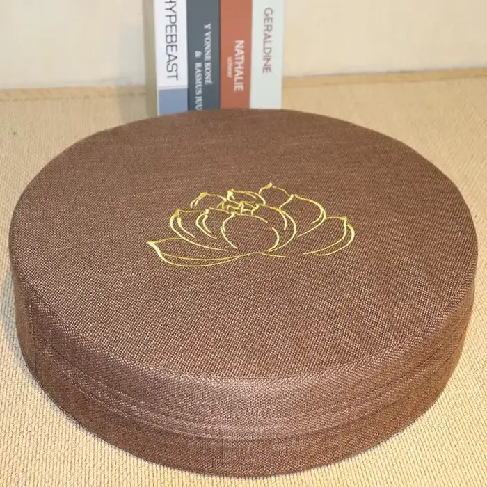 Coussin de méditation en lin 40x6 cm