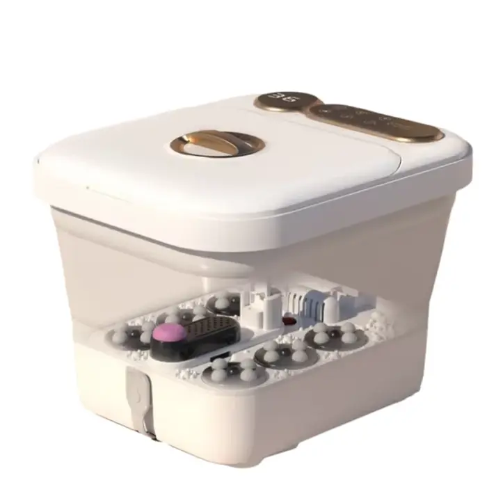 Masseur de bain Spa pour pieds, automatique, chaud, chauffé, écran Simple, contrôleur tactile, roule