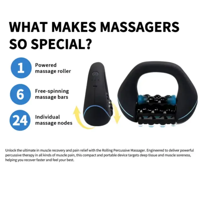 Mini masseur à percussion roulant pour le corps entier